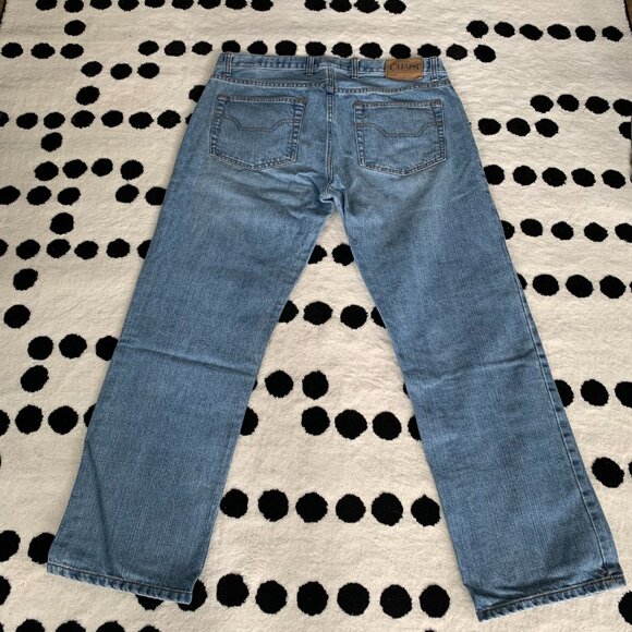Chaps Denim Y2K Straight Fit Light Wash Casual Jeans - Picture 4 of 13